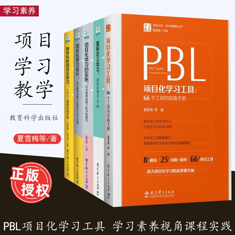 项目化学习的中国构建丛书 PBL项目化学习设计学习素养 跨学科的项目化学习 项目化学习的实施 PBL项目化学习5本套