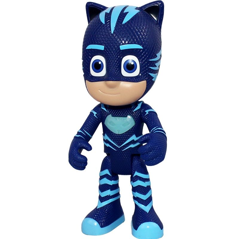 睡衣小英雄玩具全套男孩声光蒙面人偶猫头鹰女猫小子 飞壁侠可动人偶