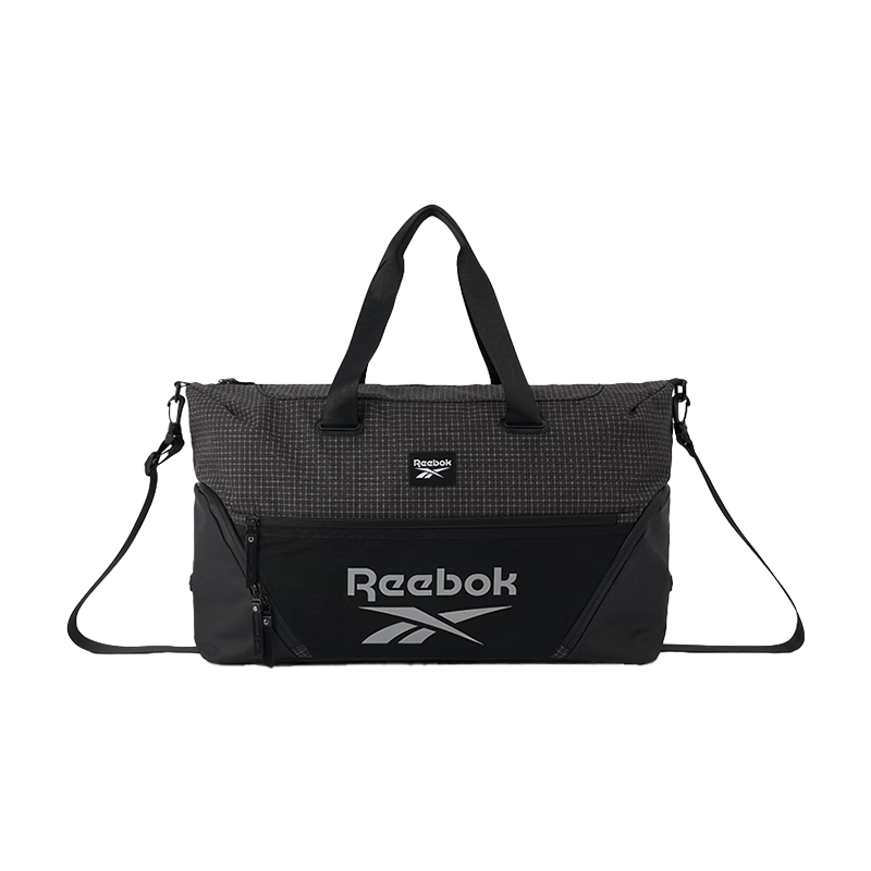 Reebok銳步防潑水大容量健身運(yùn)動(dòng)包可拆卸肩帶多場(chǎng)景通勤旅行包