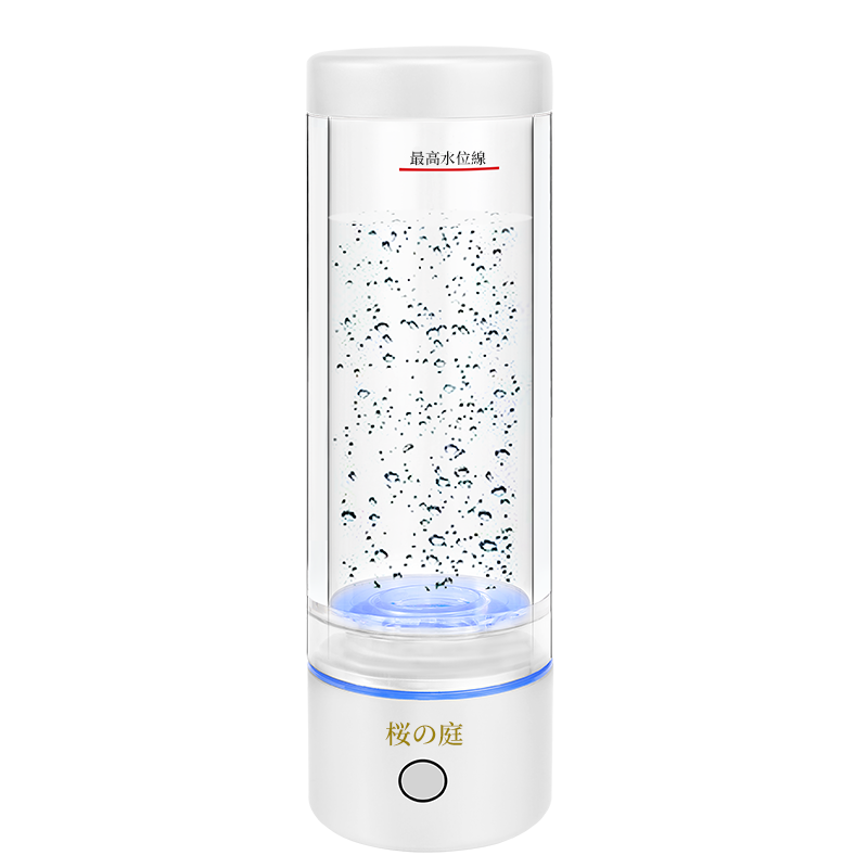 日本富氢水杯 富氢水杯水素水杯日本高浓度氢氧分离电解养生杯 白色