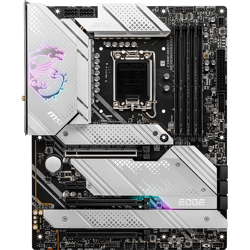 MSI 微星 MPG Z690 EDGE TI WIFI DDR4 刀锋钛 电脑主板+Intel 酷睿 i7-12700KF 板U套装/主板CPU套装