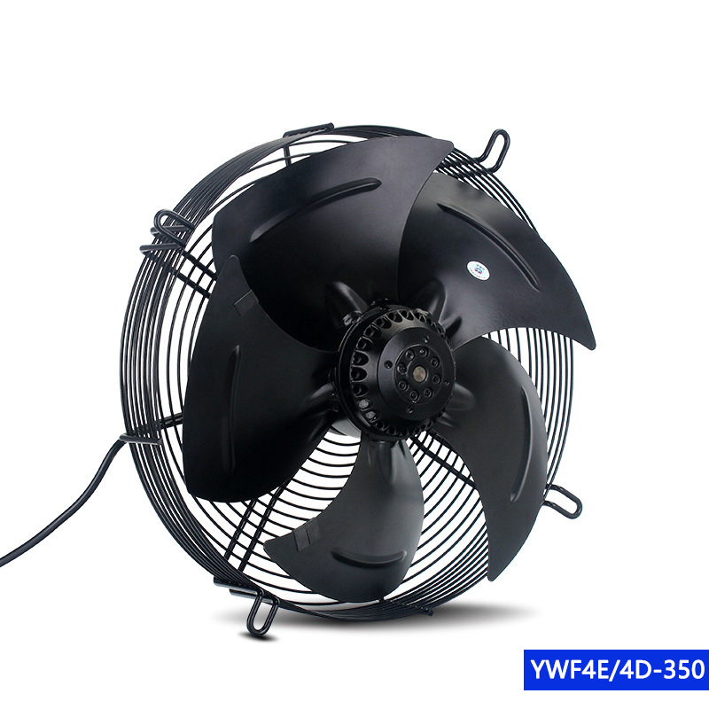 双劲 冷库冷凝器冷干机电机冷却散热风扇 YWF网罩式外转子轴流风机 YWF4E/4D-350 （吹风款）220V-380V功率