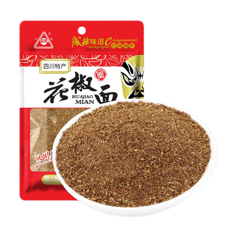川珍 花椒面50g 香辛料香麻花椒粉麻椒粉四川燒烤調(diào)味料佐料香辛料  花椒面50g
