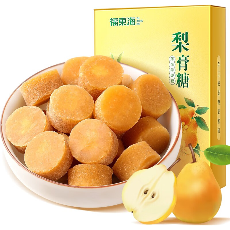 福东海药食同源:纯正天然的梨膏糖,手工制作的砂板糖等多种健康零食