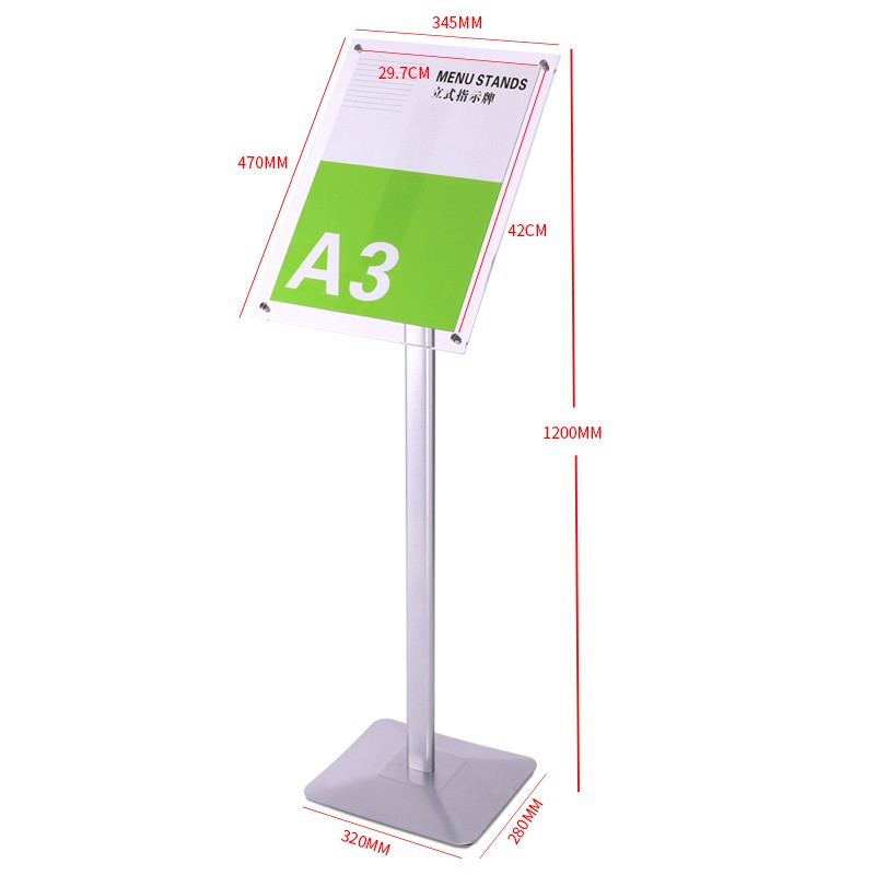 艾利图亚克力立牌广告展示引导牌架a3 a4指示牌立式导向牌商场水牌