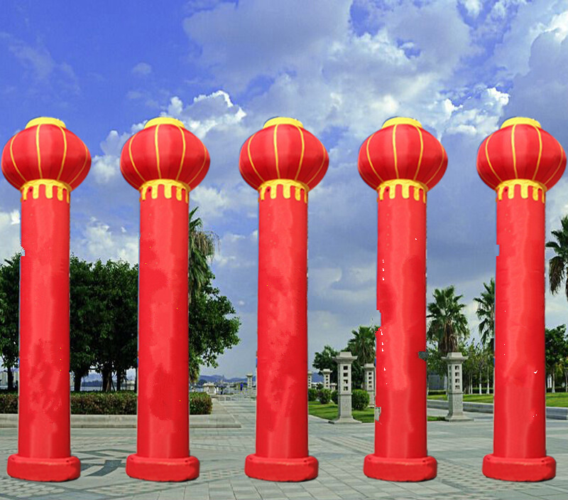 气柱拱门 灯笼柱 充气立柱 气球柱子 充气柱子 开业庆典拱门立 3米