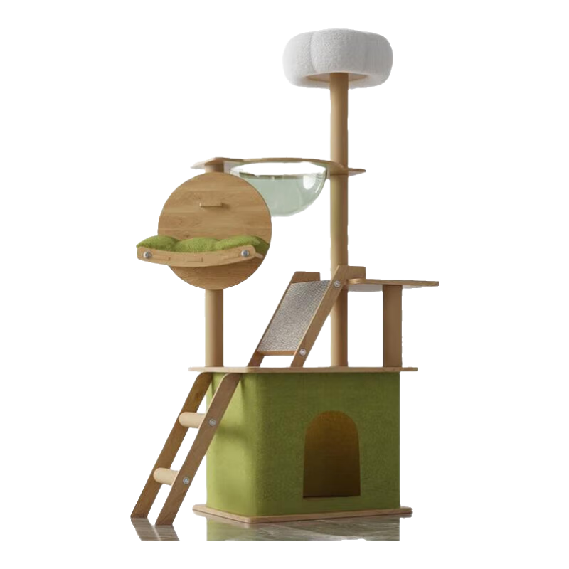 小猫喵喵大型猫爬架猫窝猫树一体四季通用不占地太空舱猫跳台耐磨猫咪用品 Y-18简约款