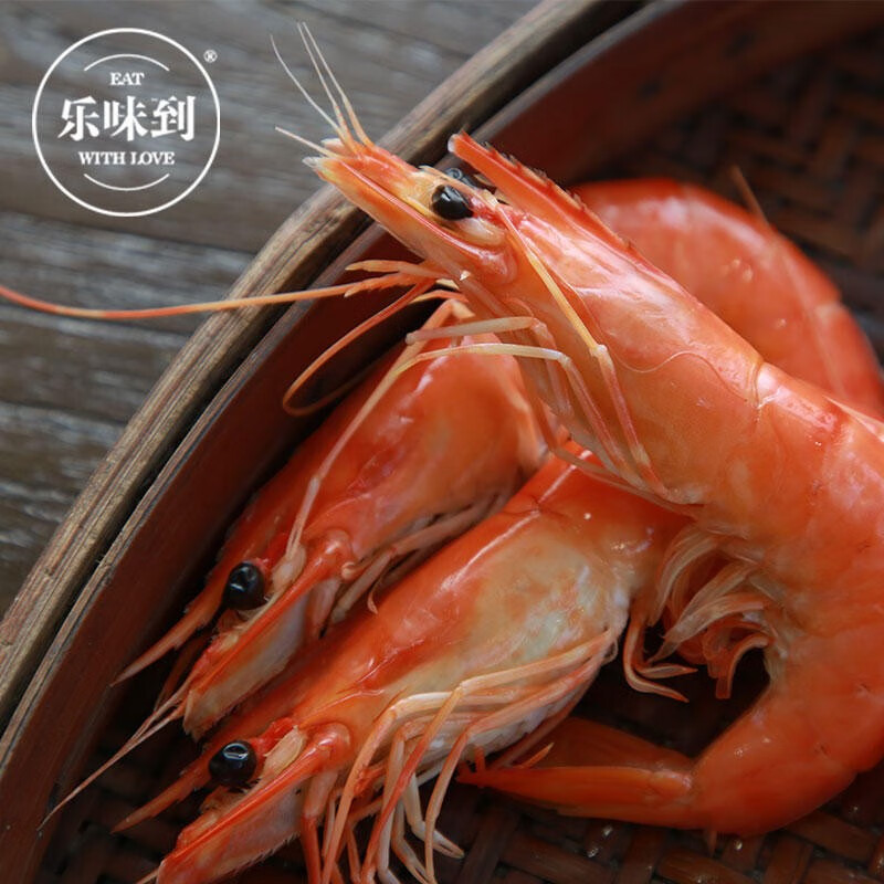 乐味到(eat with love)泰国进口熟冻老虎虾 黑虎虾熟虾冻虾仁即食海鲜