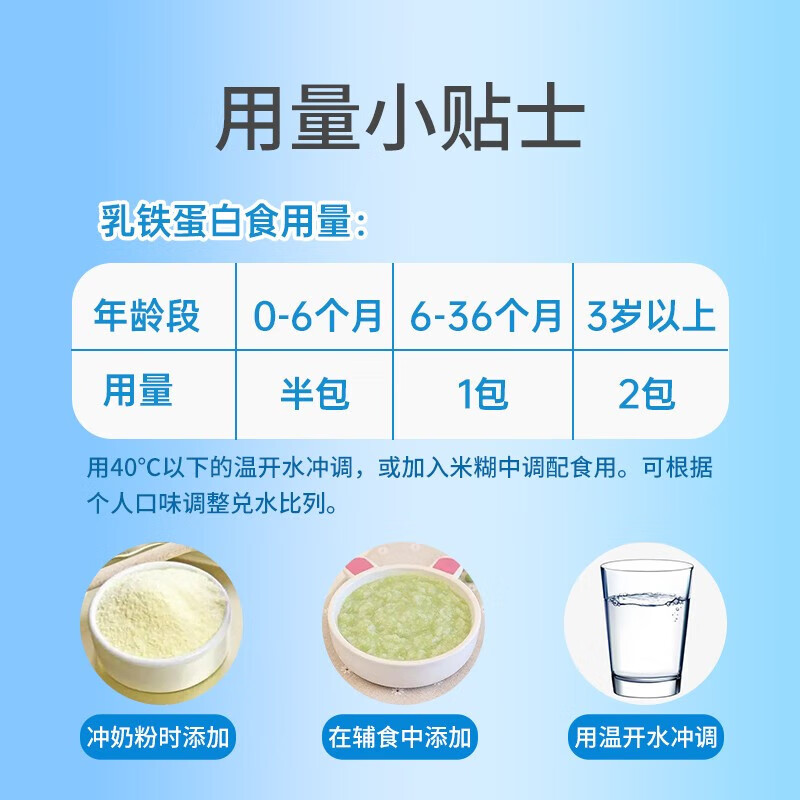 纽派 活性免疫球蛋白乳铁蛋白粉乳清蛋白儿童老人孕妇营养补充2g*60条 1罐装