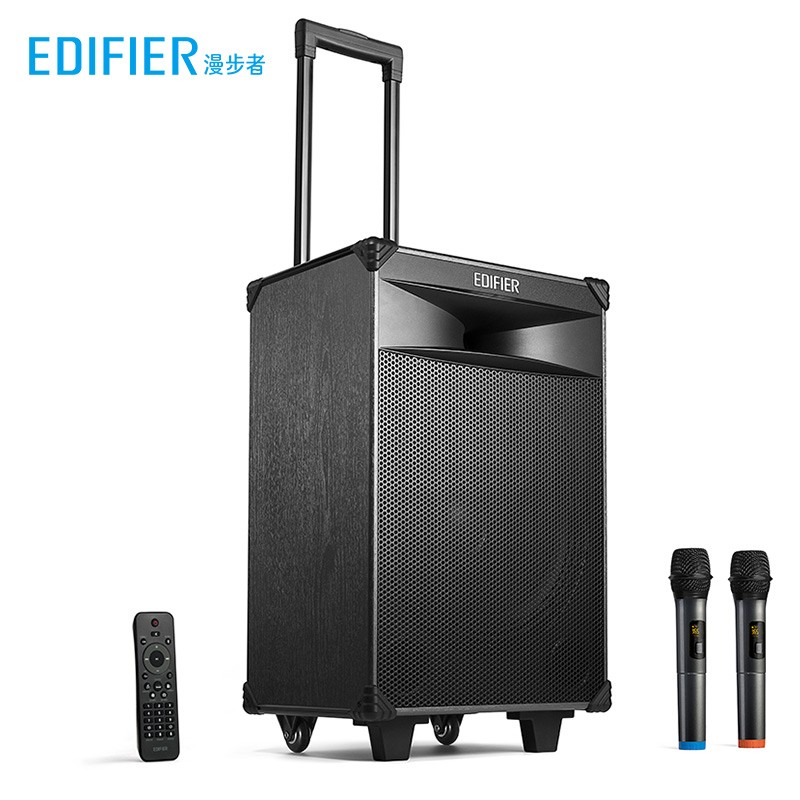 漫步者(edifier)pw312 广场舞蓝牙拉杆音响 舞台音箱  户外k歌会议大