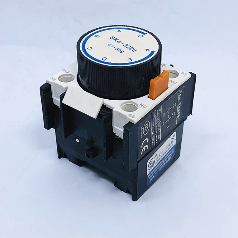 空气延时头 sk4-322d 断电 0.1-30s接触器配件 气囊式时间继电器