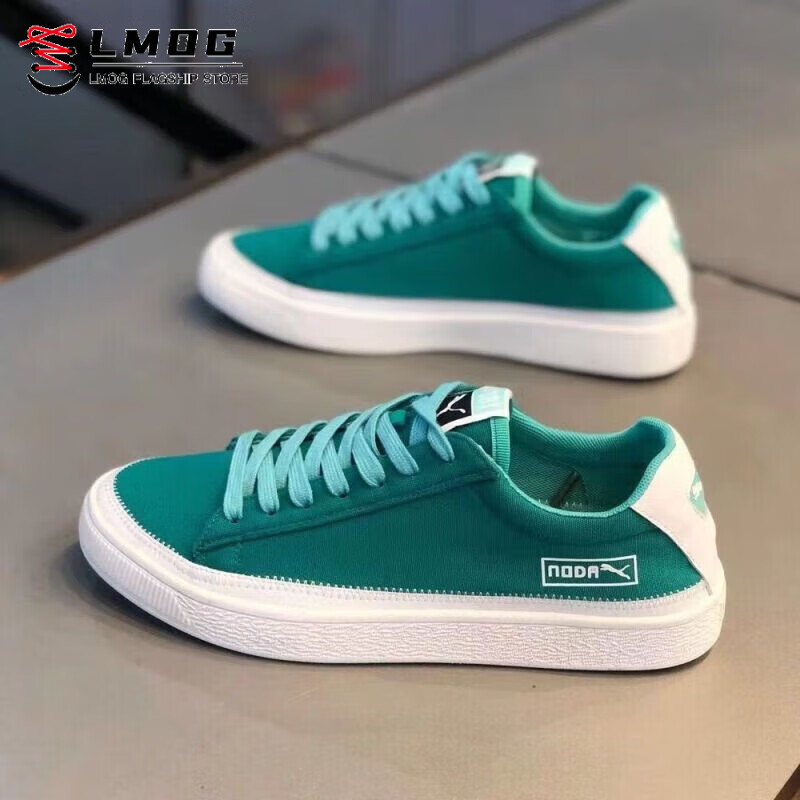 FSAT滑板鞋平板鞋男士帆布鞋2026春夏时尚低帮板鞋男透气百搭运动鞋男 湖蓝 39