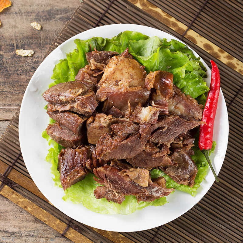 月盛斋五香烧羊肉200g 特色羊肉 经典真空包装熟食 1袋  五香烧羊肉