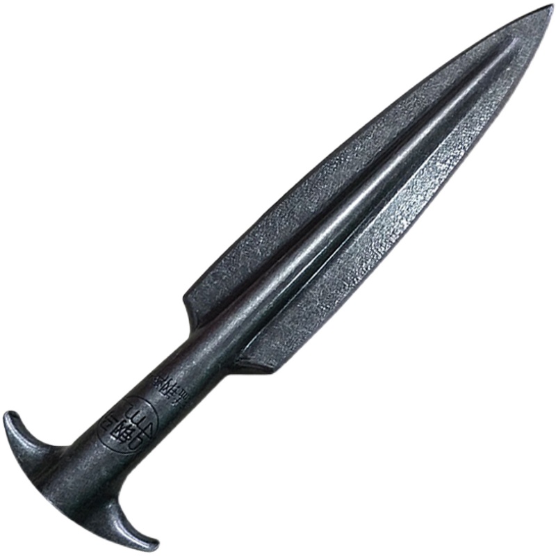 玖纹豹可狄 新款长矛枪头矛头扎枪锰钢一体户外矛冷钢矛霸王枪未开刃