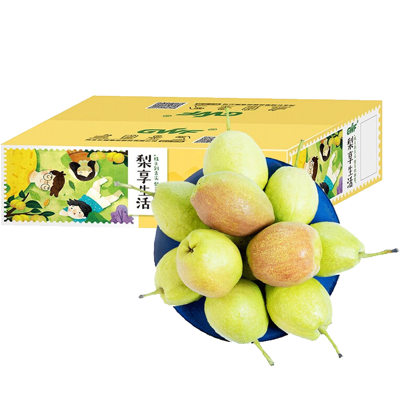 京鲜生 新疆特级库尔勒香梨 2.5kg 单果120g以上 生鲜水果