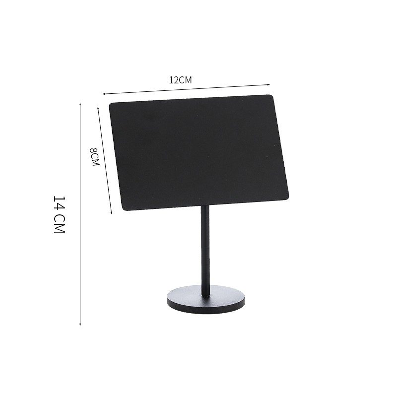 架自助餐厅展示架桌卡立牌 餐牌可擦写菜牌餐牌座台签 中号【高14cm】