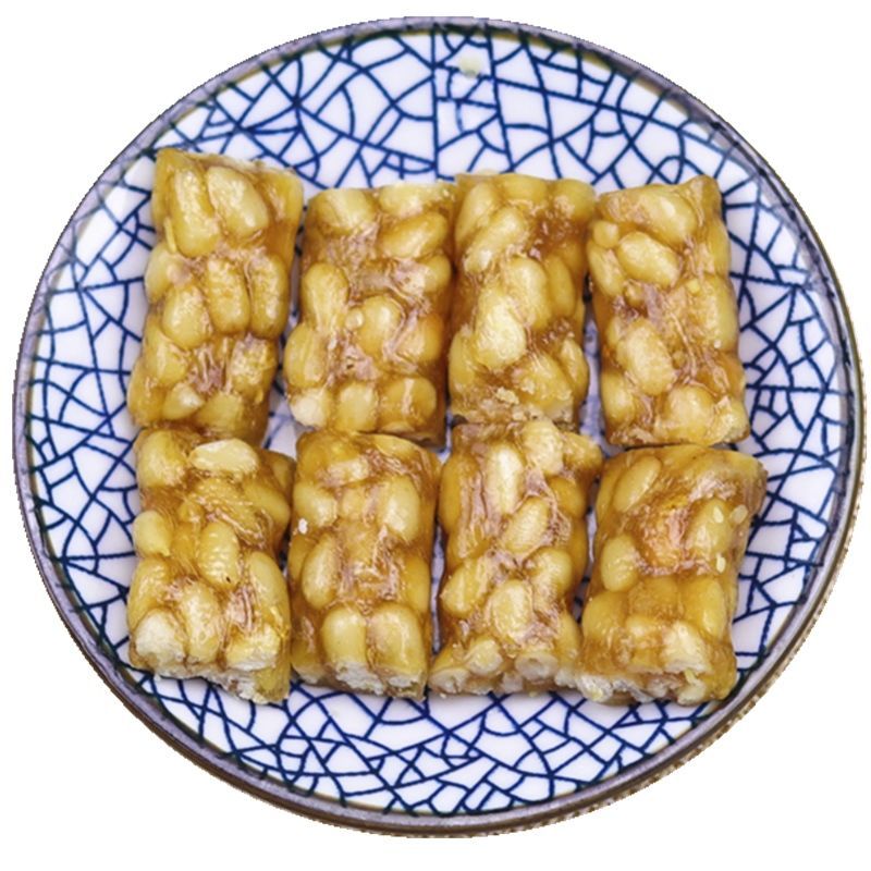 松子糖 沈本仁 脆松糖松子仁糖果苏州土特产怀旧零食超多松仁粽子糖