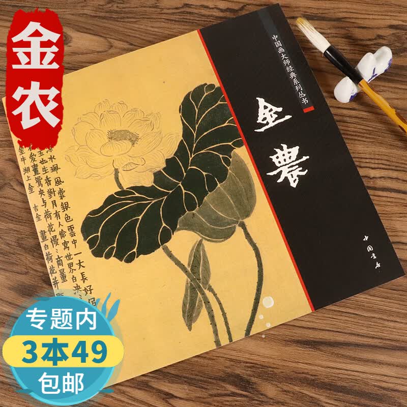 【包邮】金农  中国画大师经典系列丛书金农画集画册图书籍