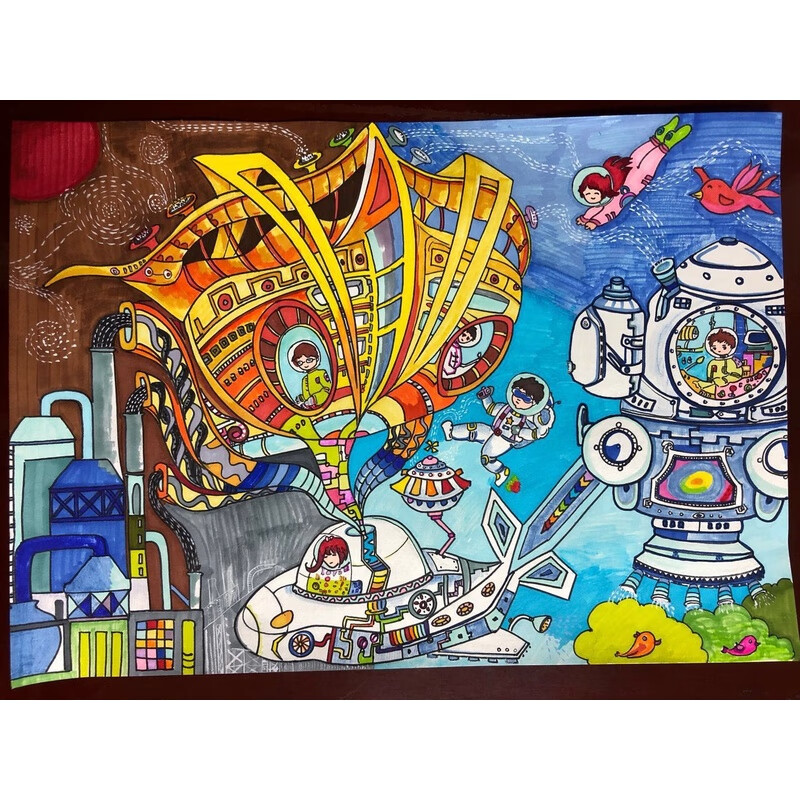 纯手绘原创代画儿童手抄报主题漫画卡通水粉各类海报帮忙画画diy 定制