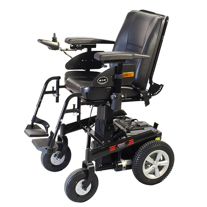 威之群可升降电动轮椅老人智能全自动越野型家用可躺式残疾人电动车 640W电机+75A电池+PG控制器