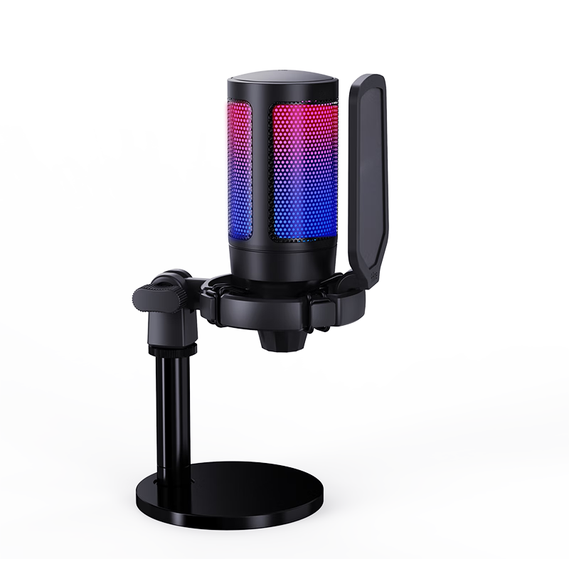 ����ϣ�FIFINE������̨ʽUSB��˷����ߵ羺RGB��Ч������ֱ��ȫ��רҵ�豸��Ϸֱ��¼��K����齵��������ͲA6 A6��ɫ������