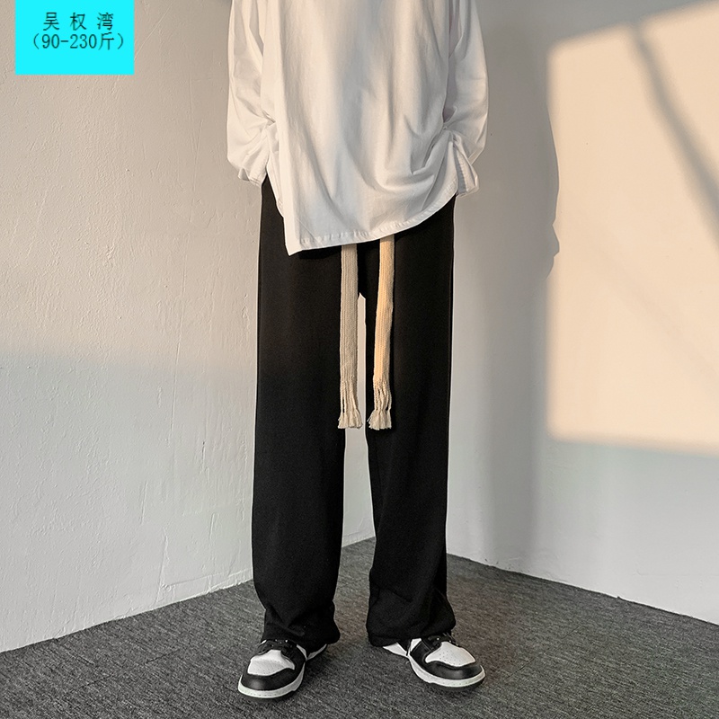 吴权湾美式街头vibe风裤子男春秋高街is欧美hiphop运动阔腿休闲裤
