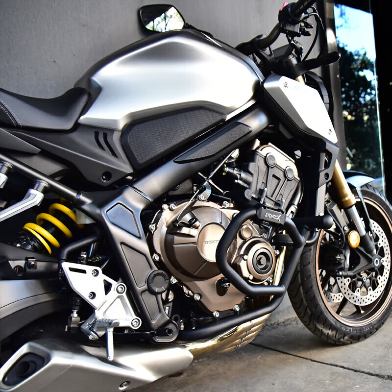适用于本田cb650r护杠保险杠弹簧缓冲竞技杠cb650护架防摔架 高配弹簧