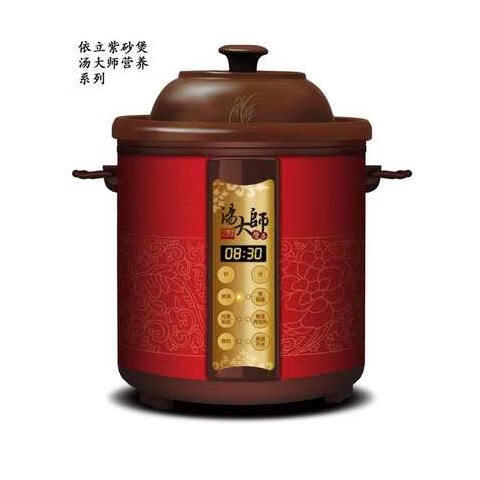 依立TB63A68湯大師紫砂鍋6.8L 煲湯煮粥電燉鍋預(yù)約定時(shí) 依立tb63a28 啞光雙層內(nèi)膽 2.8L