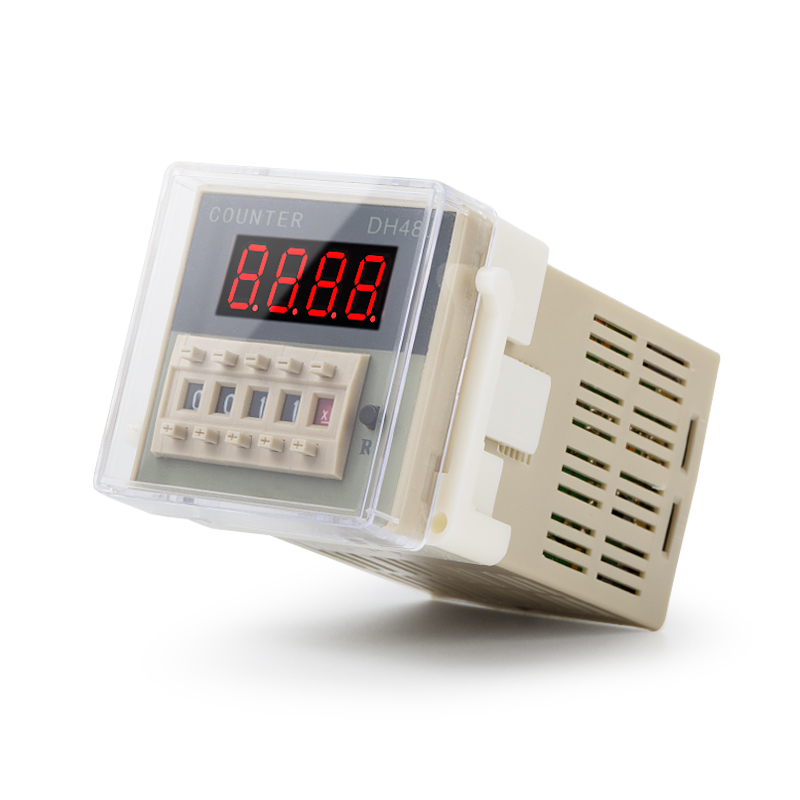数显电子计数器继电计数器220v 24v 12vdh48j-8计数继电器 欧姆龙