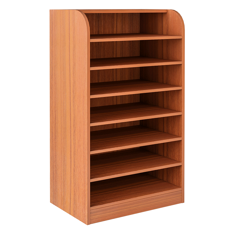 蔓斯菲尔简易鞋架放门口多层大容量家用室内好看实木色无门鞋柜收纳置物架 【加宽加高】古檀木色63X30X80CM