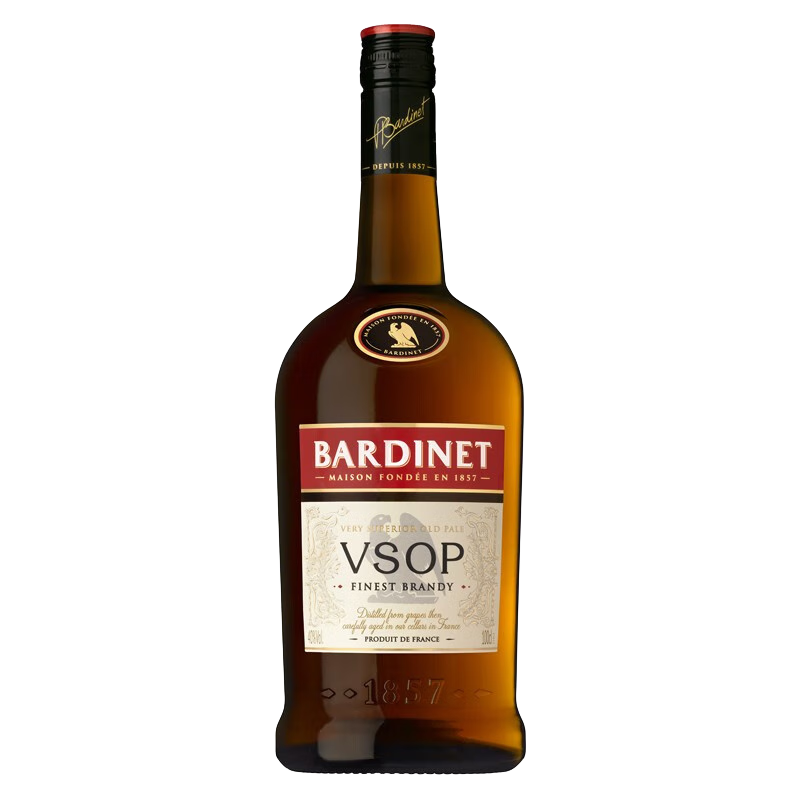 必得利（Bardinet） 洋酒 法国原装进口 白兰地vsop VSOP 裸瓶 700mL 1瓶