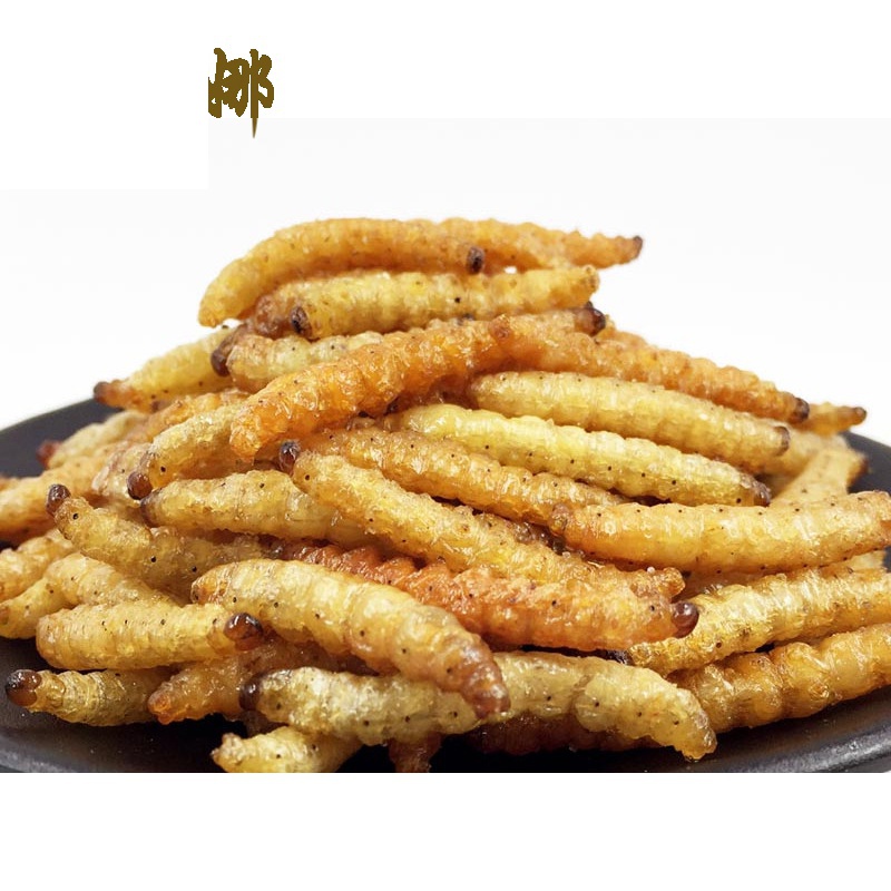 虎钢馋香酥竹虫油炸竹蜂虫现做熟食舌尖上的美食零食竹林竹节虫香辣笋