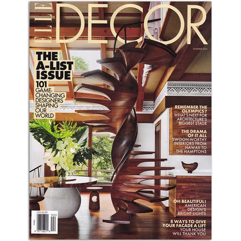 【单期可选】Elle Decor Elle住宅装饰 2022/2021年月刊 美国室内装修设计杂志 2021年夏季刊