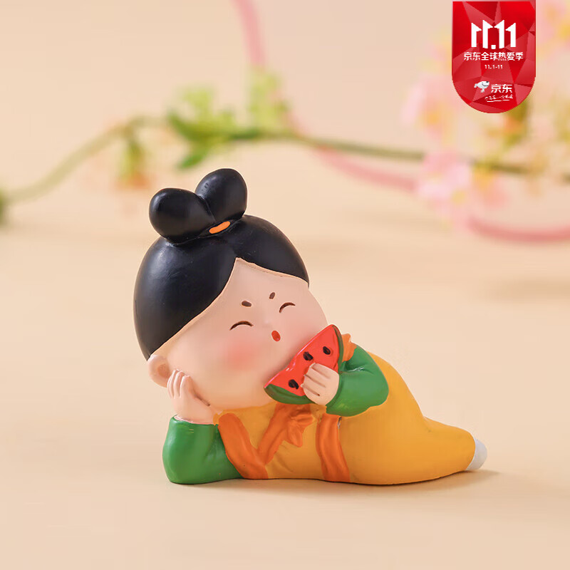 创京懿选西安文创纪念品唐妞大唐侍女娃娃古风摆件女生中国风特色小礼