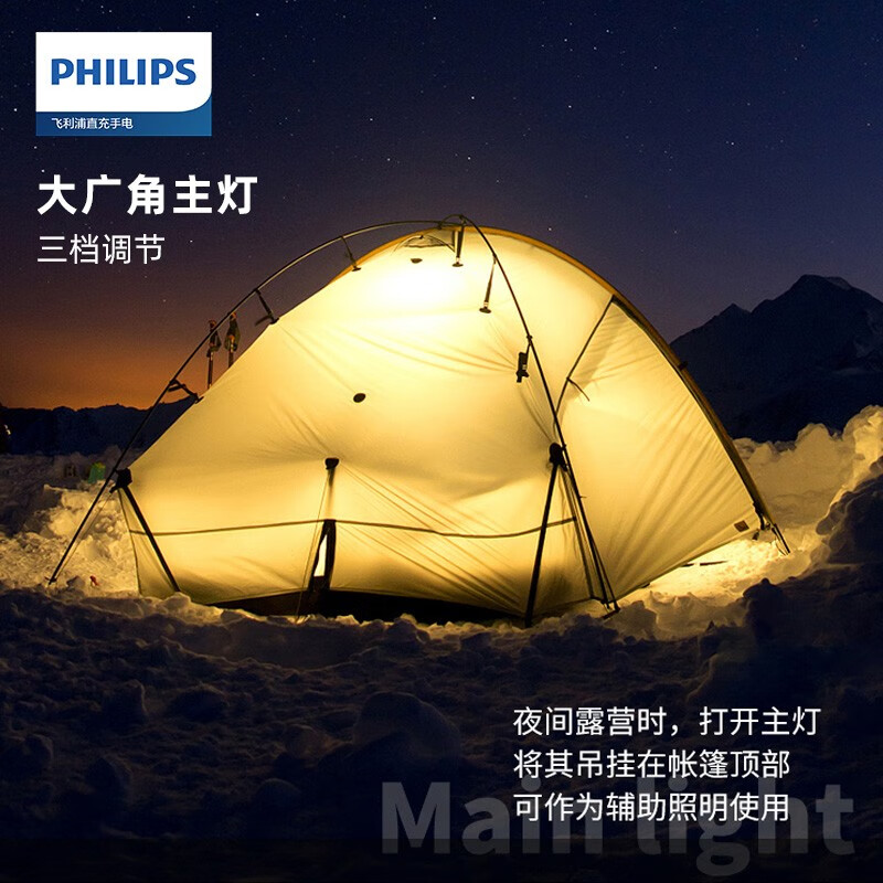 飞利浦（PHILIPS）强光迷你手电筒钥匙扣手电骑行警示灯小巧便携户外口袋灯应急悬挂 SFL1126
