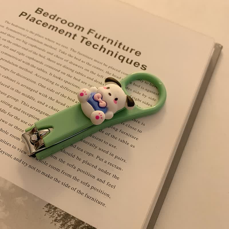 那佳可爱卡通指甲钳单个家用儿童少女高颜值指甲剪迷你便携创意指甲刀