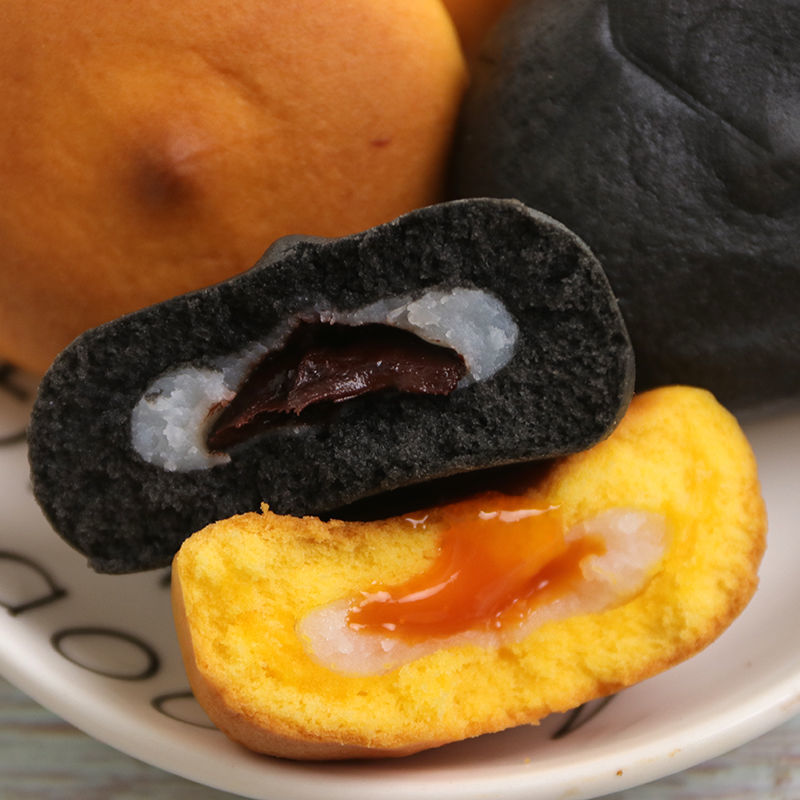 丫嘟黑金爆浆小软蛋糕流心巧克力小面包夹心雪媚娘黑金酥甜品零食 丫