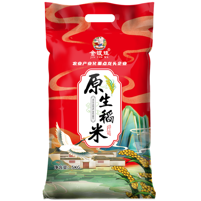 京东特价、PLUS会员：金银娃  原生稻米 长粒香米 5kg
