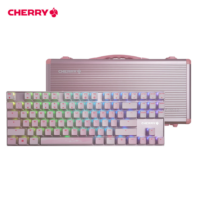 樱桃（CHERRY）Xaga 曜石版-粉色银轴G80-388