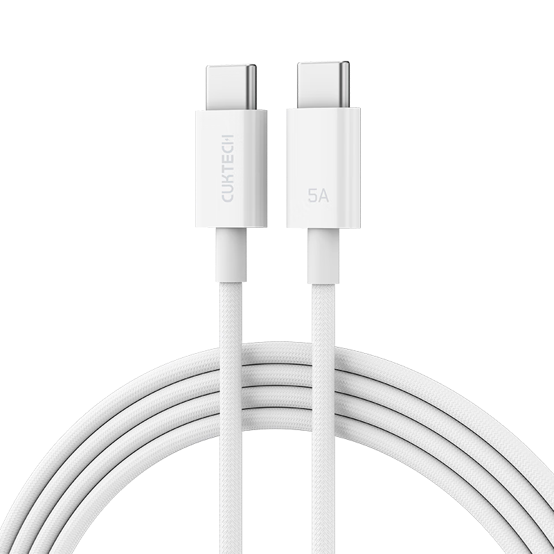 CUKTECH酷態(tài)科C-To-C編織數據線type-c充電線PD3.1快充240W5A大功率高速數據傳輸適用蘋果15/16小米 2m