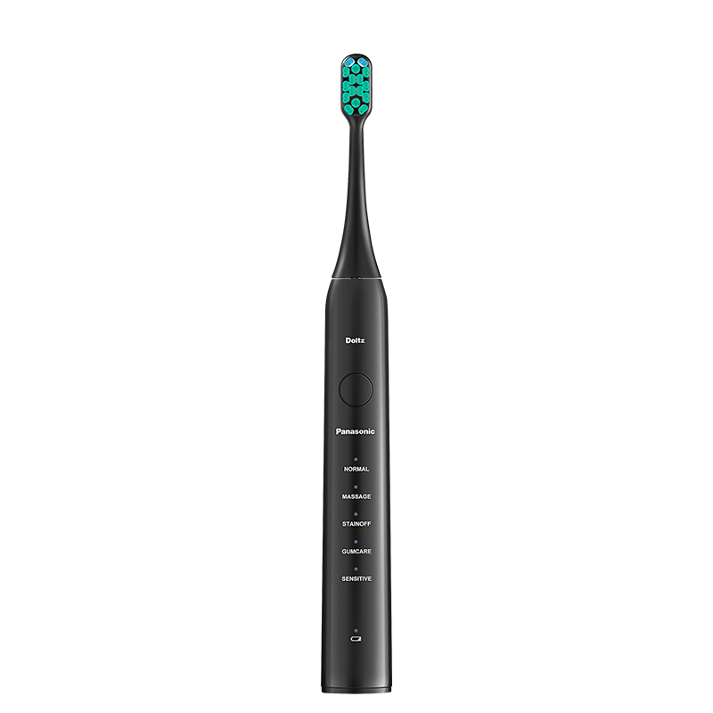	松下（Panasonic）电动牙刷 成人电动牙刷 声波震动 电动牙刷-EW-DC01-K406 小瓷刷 【礼物】
