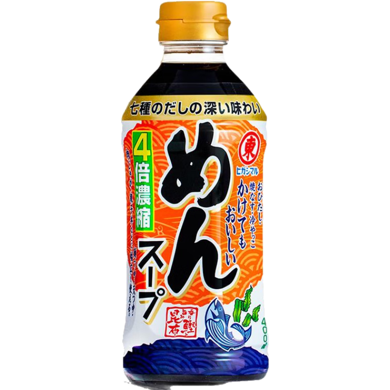 東字牌日本鰹魚調(diào)味汁4倍濃縮昆布烏冬面蕎麥面醬油冷拉面汁400ml