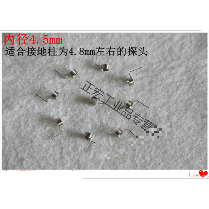 定制示波器探头接地弹簧接地圈接地环示波器接地针接地针 4.