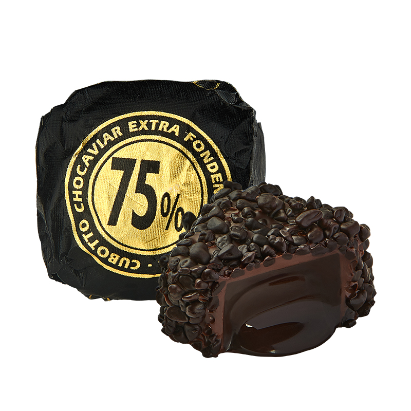 特产道装意大利进口闻绮venchi鱼子酱黑巧克力散装休闲零食七夕礼物