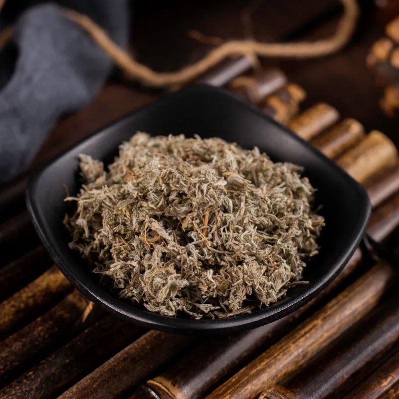 同仁堂野生茵陈500g 整颗棵绵茵陈茶散装棉茵陈白蒿新鲜干货茵陈草