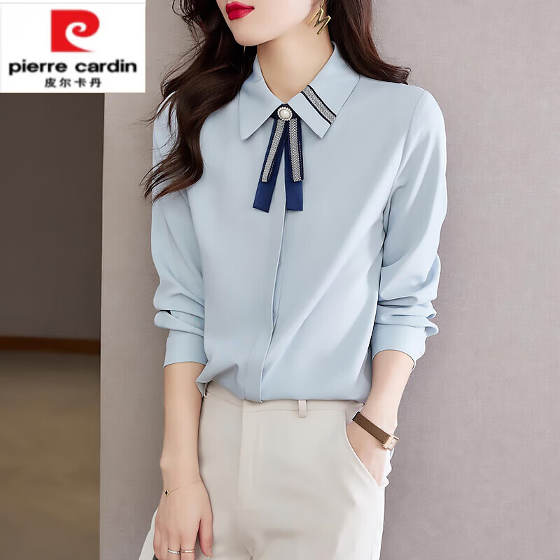 衬衫白色女2024年夏季女士职业衬衣长袖上衣内搭小衫 广东普宁品牌