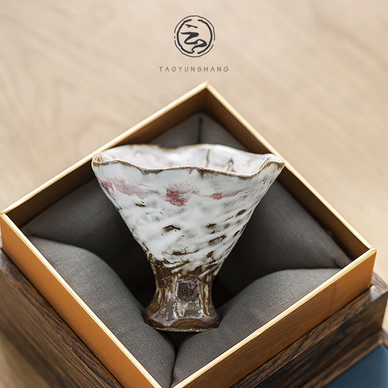 陶云尚樱花釉茶杯主人杯手工陶瓷单杯复古家用茶盏功夫茶具杯子茶碗