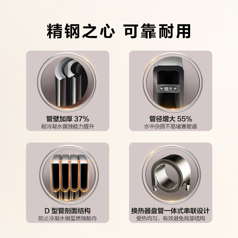 史密斯（A.O.SMITH）燃气壁挂炉LL1GBQ-E10  天然气家用采暖热水两用炉  一级能效地暖冷凝锅炉 专利静音 24KW  热效率高达108%