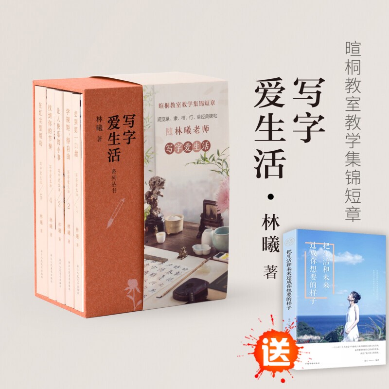 【买一赠一】写字爱生活系列丛书(共5册)(精) 林曦老师篆隶楷书小楷行草进阶五阶书法课的精髓学习书法和传统文化书法课暄桐教室浙江人民美术出版社图书籍