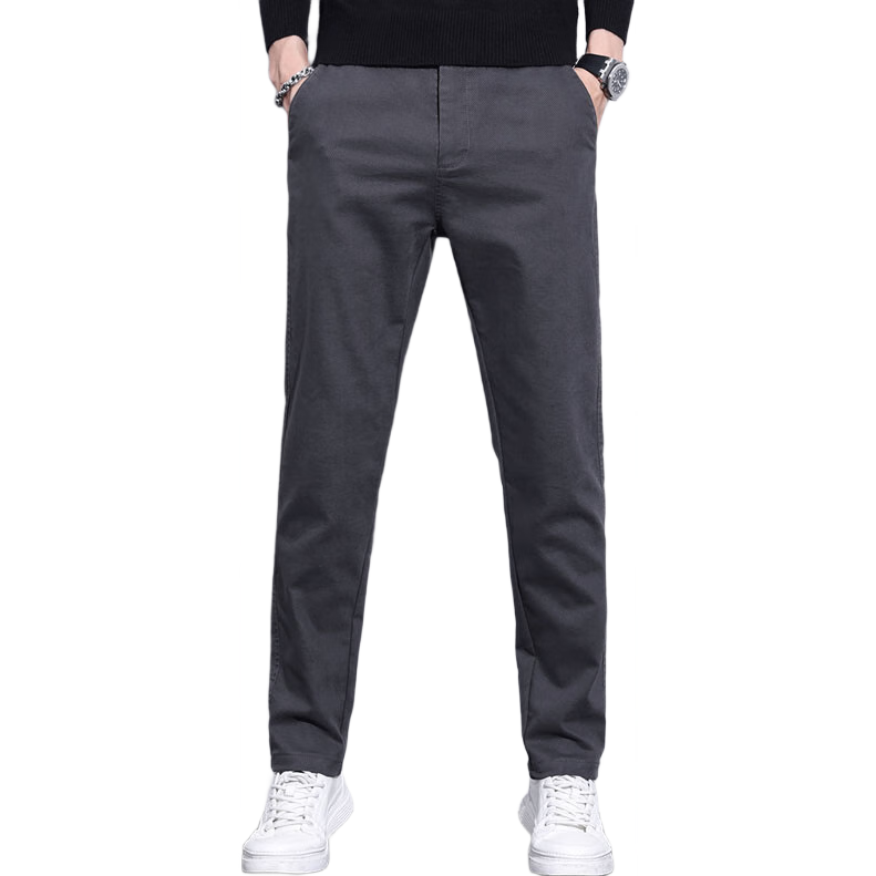 JEEP SPIRIT吉普休闲裤男秋冬季商务裤子男士新复古回潮男裤 深灰色 32